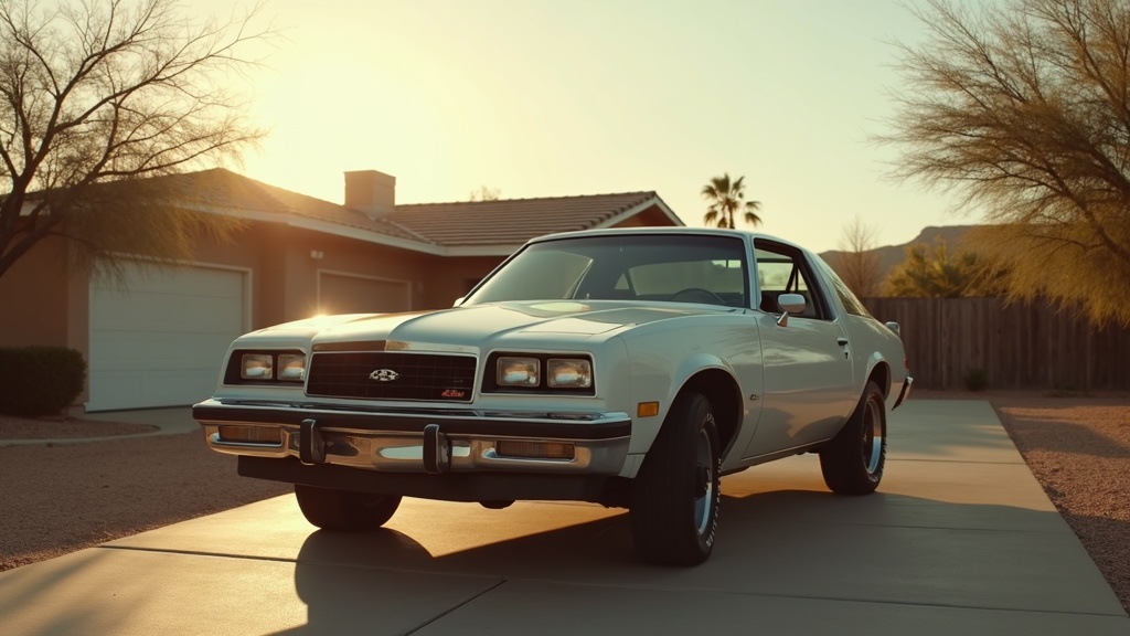 Repaired vehicle parked on a driveway representing an Arizona diminished value claim
